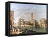 Venice, the Grand Canal-William James-Framed Stretched Canvas