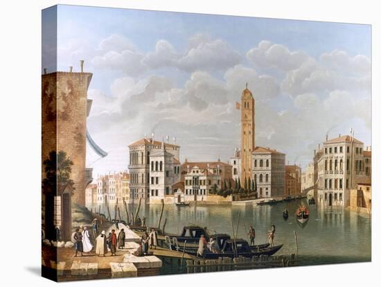 Venice, the Grand Canal-William James-Stretched Canvas