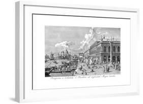 Venice: The Molo, 1735-Antonio Visentini-Framed Giclee Print