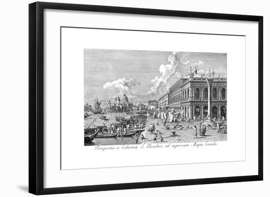 Venice: The Molo, 1735-Antonio Visentini-Framed Giclee Print