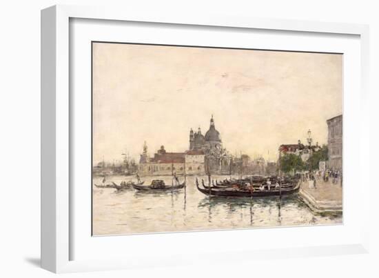 Venice, the Molo, 1895 (Oil on Canvas)-Eugene Louis Boudin-Framed Giclee Print