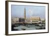 Venice, the Molo from the Bacino di SanMarco-Canaletto-Framed Giclee Print