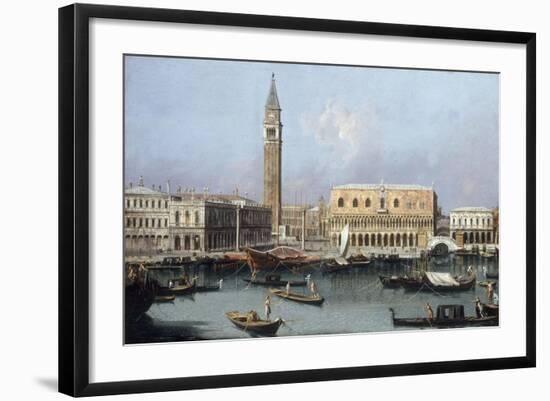 Venice, the Molo from the Bacino di SanMarco-Canaletto-Framed Giclee Print