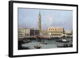 Venice, the Molo from the Bacino di SanMarco-Canaletto-Framed Giclee Print