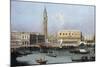 Venice, the Molo from the Bacino di SanMarco-Canaletto-Mounted Giclee Print