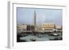 Venice, the Molo from the Bacino di SanMarco-Canaletto-Framed Giclee Print