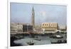 Venice, the Molo from the Bacino di SanMarco-Canaletto-Framed Giclee Print