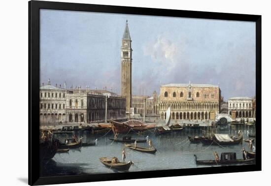 Venice, the Molo from the Bacino di SanMarco-Canaletto-Framed Giclee Print