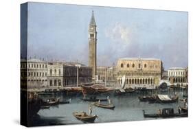 Venice, the Molo from the Bacino di SanMarco-Canaletto-Stretched Canvas