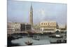 Venice, the Molo from the Bacino di SanMarco-Canaletto-Mounted Giclee Print