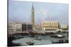 Venice, the Molo from the Bacino di SanMarco-Canaletto-Stretched Canvas