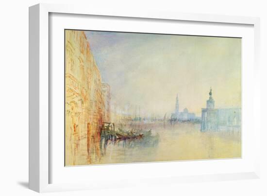 Venice, the Mouth of the Grand Canal, C.1840 (W/C on Paper)-J. M. W. Turner-Framed Giclee Print