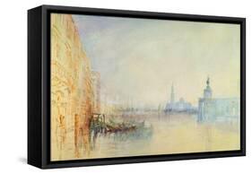 Venice, the Mouth of the Grand Canal, C.1840 (W/C on Paper)-J. M. W. Turner-Framed Stretched Canvas