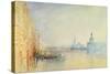 Venice, the Mouth of the Grand Canal, C.1840 (W/C on Paper)-J. M. W. Turner-Stretched Canvas