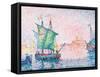 Venice, the Pink Cloud by Paul Signac-Fine Art-Framed Stretched Canvas