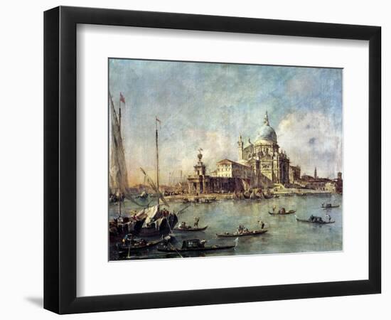 Venice, the Punta Della Dogana with Santa Maria Della Salute, circa 1770-Francesco Guardi-Framed Giclee Print