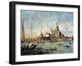 Venice, the Punta Della Dogana with Santa Maria Della Salute, circa 1770-Francesco Guardi-Framed Giclee Print