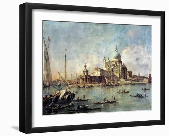 Venice, the Punta Della Dogana with Santa Maria Della Salute, circa 1770-Francesco Guardi-Framed Giclee Print