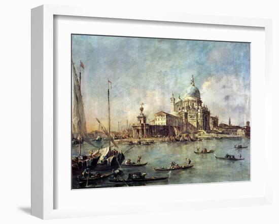 Venice, the Punta Della Dogana with Santa Maria Della Salute, circa 1770-Francesco Guardi-Framed Giclee Print