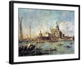 Venice, the Punta Della Dogana with Santa Maria Della Salute, circa 1770-Francesco Guardi-Framed Giclee Print