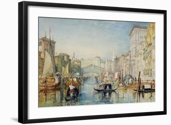 Venice: the Rialto, 1820-21-J. M. W. Turner-Framed Giclee Print