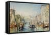 Venice: the Rialto, 1820-21-J. M. W. Turner-Framed Stretched Canvas