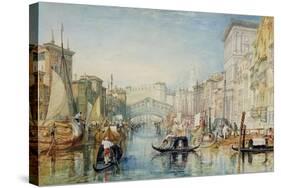 Venice: the Rialto, 1820-21-J. M. W. Turner-Stretched Canvas