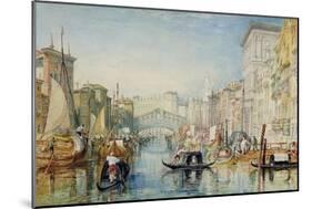Venice: the Rialto, 1820-21-J. M. W. Turner-Mounted Giclee Print