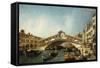 Venice, the Rialto Bridge from the South-Francesco Albotto-Framed Stretched Canvas