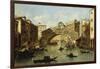 Venice, the Rialto Bridge-Giacomo Guardi-Framed Giclee Print