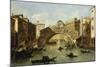 Venice, the Rialto Bridge-Giacomo Guardi-Mounted Giclee Print