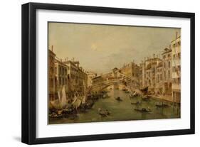 Venice: The Rialto-Francesco Guardi-Framed Giclee Print