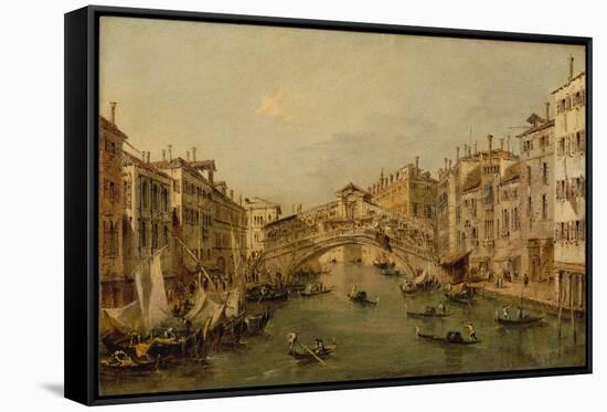 Venice: The Rialto-Francesco Guardi-Framed Stretched Canvas