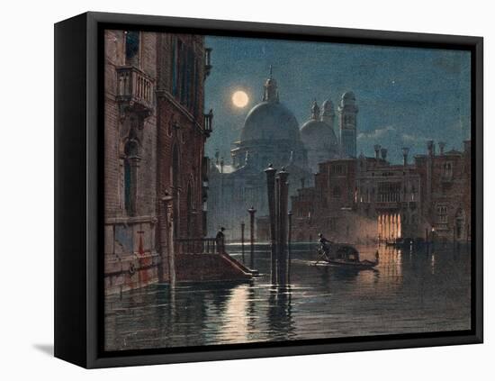 Venice under Moonlight, 1869-Caravaggio-Framed Stretched Canvas