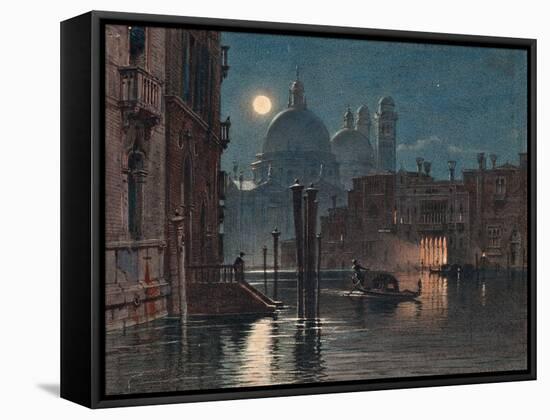 Venice under Moonlight, 1869-Caravaggio-Framed Stretched Canvas