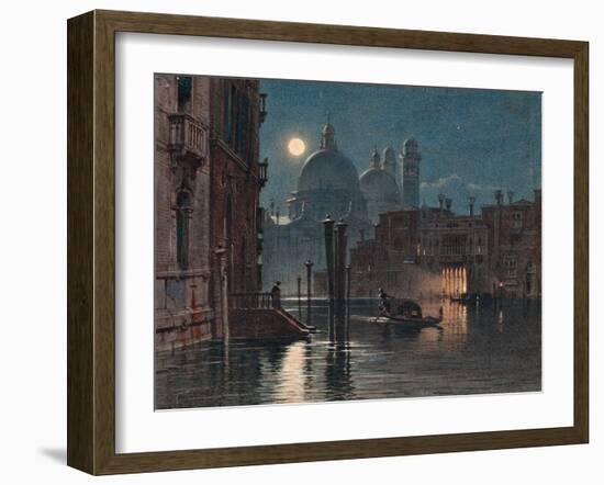 Venice under Moonlight, 1869-Caravaggio-Framed Premium Giclee Print