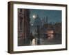 Venice under Moonlight, 1869-Caravaggio-Framed Premium Giclee Print