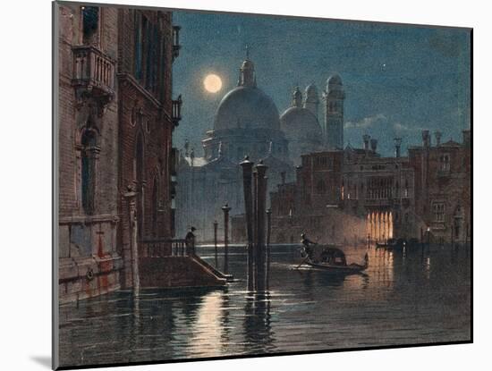 Venice under Moonlight, 1869-Caravaggio-Mounted Premium Giclee Print