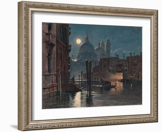 Venice under Moonlight, 1869-Caravaggio-Framed Giclee Print