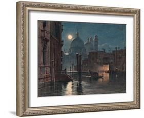 Venice under Moonlight, 1869-Caravaggio-Framed Giclee Print
