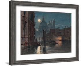 Venice under Moonlight, 1869-Caravaggio-Framed Giclee Print