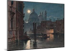 Venice under Moonlight, 1869-Caravaggio-Mounted Giclee Print