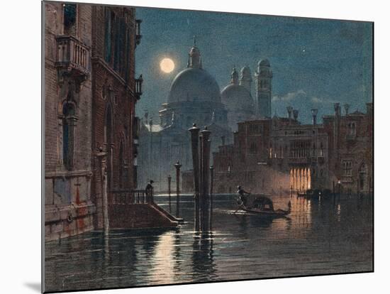 Venice under Moonlight, 1869-Caravaggio-Mounted Giclee Print