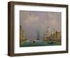 Venice under snow, c.1840-Ippolito Caffi-Framed Giclee Print