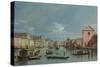 Venice, Upper Reaches of the Grand Canal Facing Santa Croce, 1740s-Bernardo Bellotto-Stretched Canvas