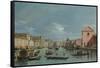 Venice, Upper Reaches of the Grand Canal Facing Santa Croce, 1740s-Bernardo Bellotto-Framed Stretched Canvas