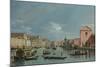 Venice, Upper Reaches of the Grand Canal Facing Santa Croce, 1740s-Bernardo Bellotto-Mounted Giclee Print