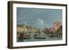 Venice, Upper Reaches of the Grand Canal Facing Santa Croce, 1740s-Bernardo Bellotto-Framed Giclee Print