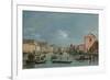 Venice, Upper Reaches of the Grand Canal Facing Santa Croce, 1740s-Bernardo Bellotto-Framed Giclee Print