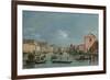 Venice, Upper Reaches of the Grand Canal Facing Santa Croce, 1740s-Bernardo Bellotto-Framed Giclee Print